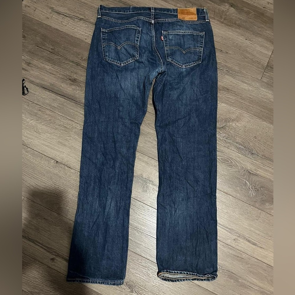 Levi's Men's 501 34x32 Original Straight Leg Regular Fit Jeans Medium Wash